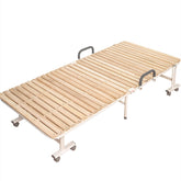 Modern Black and Brown Tung Wood and Metal Bed - Sleek Natural Wood Finish fcsnm-513